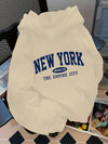 Fleece Letter Pattern Casual Hoodie