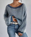 Oversized Striped Knit Sweater