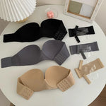 Seamless Strapless Push Up Bra