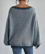 Oversized Striped Knit Sweater
