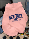 Fleece Letter Pattern Casual Hoodie