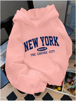 Fleece Letter Pattern Casual Hoodie