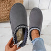 Faux Suede Cashmere Winter Slippers - Uggs Classic Ultra Mini Dupes