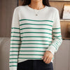 Striped Cotton Knit Pullover