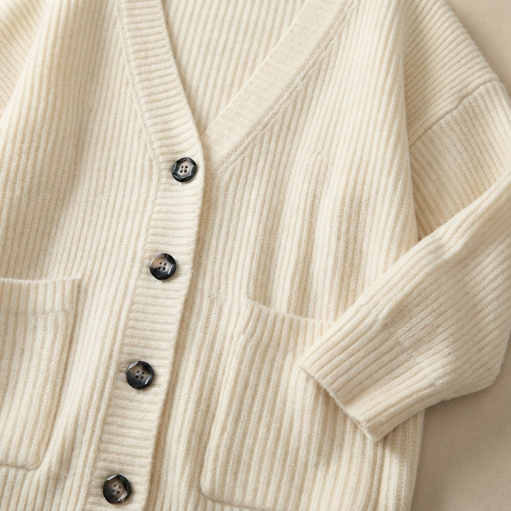 Oversized Fit Knitted Cardigan Sweater