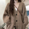 Oversized Fit Knitted Cardigan Sweater