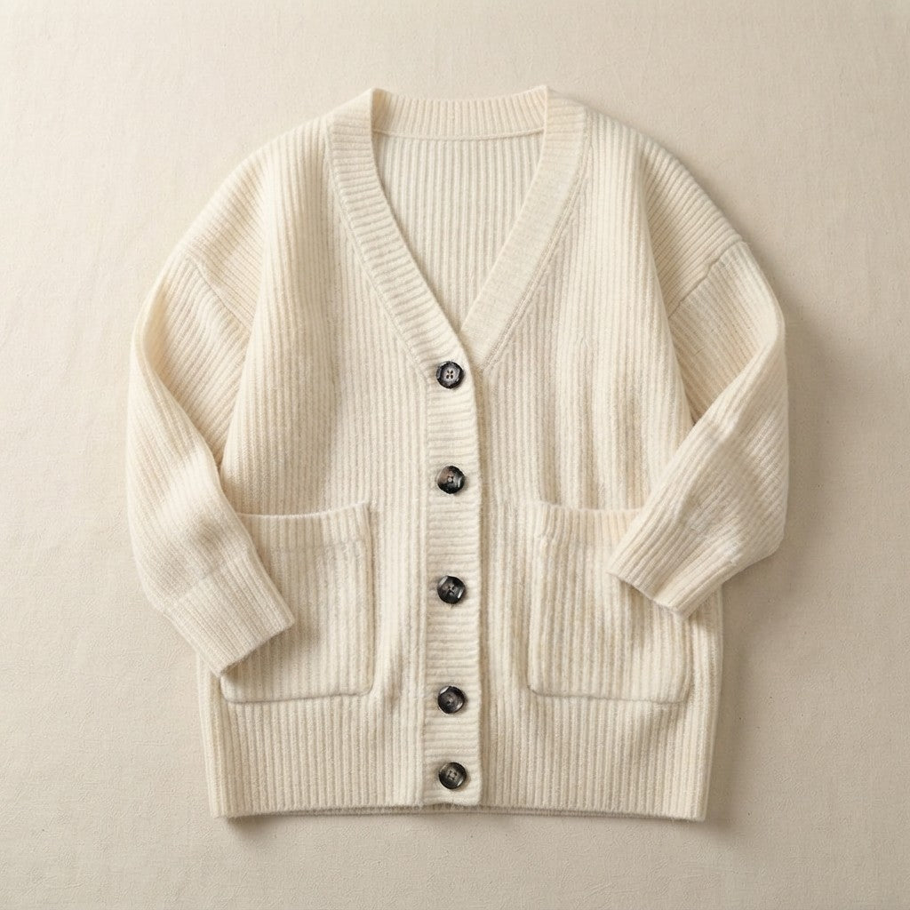 Oversized Fit Knitted Cardigan Sweater