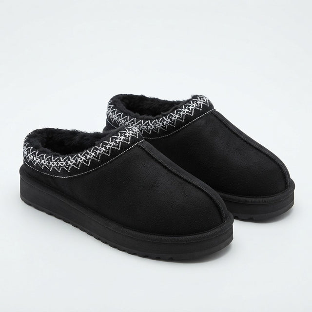 Faux Suede Cashmere Winter Slippers - Uggs Classic Ultra Mini Dupes