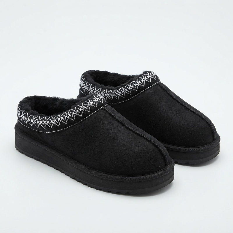 Faux Suede Cashmere Winter Slippers - Uggs Classic Ultra Mini Dupes