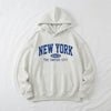 Fleece Letter Pattern Casual Hoodie